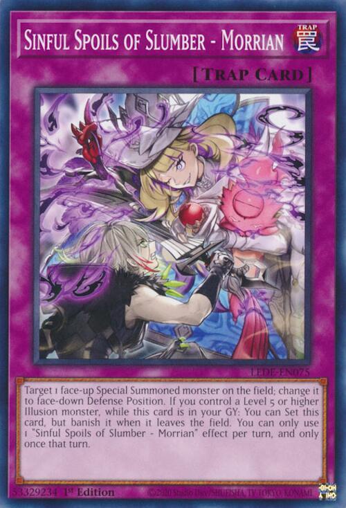 Sinful Spoils of Slumber - Morrian LEDE-EN075 (Legacy of Destruction)  - 1st Edition