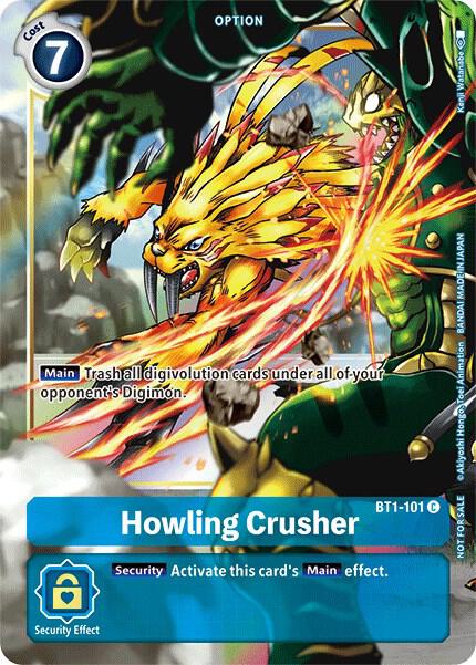 Howling Crusher BT1 101 Dash Pack Ver 15 BT1-101 C (Release Special Booster 1.0)  - Foil