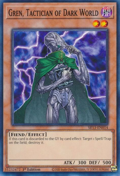 Gren Tactician of Dark World SR13-EN014 (Structure Deck: Dark World)  - 1st Edition