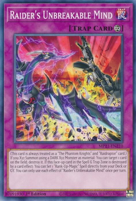 Raiders Unbreakable Mind MP21-EN210 (2021 Tin of Ancient Battles)  - 1st Edition