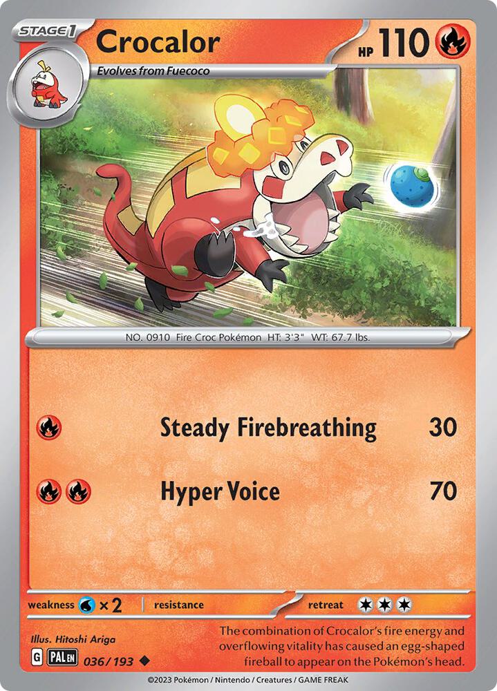 Crocalor 036/193 (SV02: Paldea Evolved) 