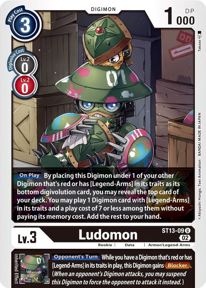 Ludomon ST13-09 U (Starter Deck 13: Ragnaloardmon) 