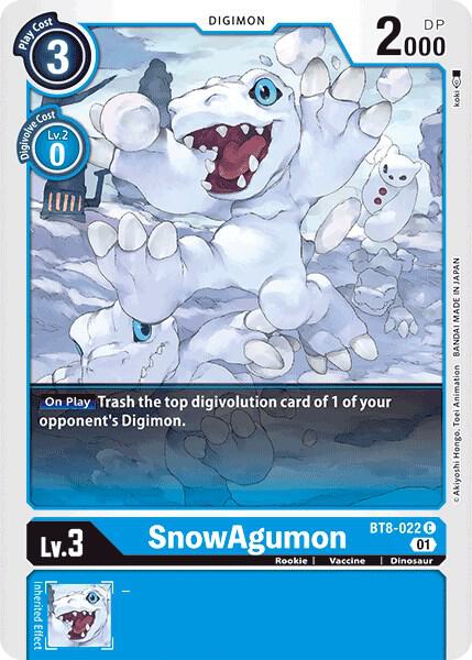 SnowAgumon BT8-022 C (New Awakening) 