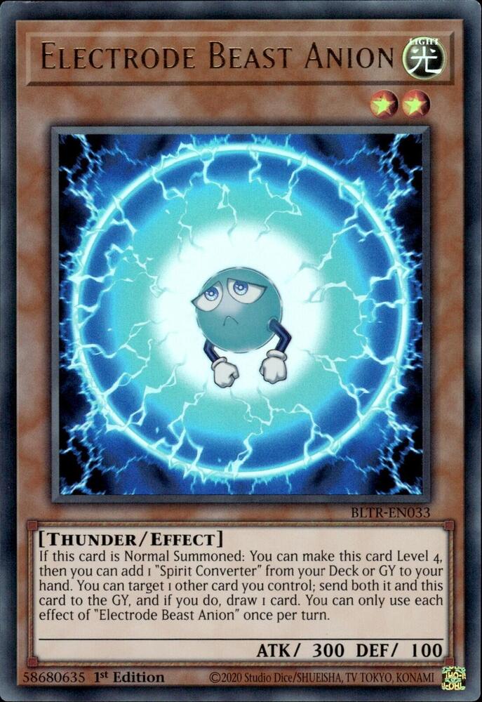 Electrode Beast Anion BLTR-EN033 (Battles of Legend: Terminal Revenge)  - 1st Edition