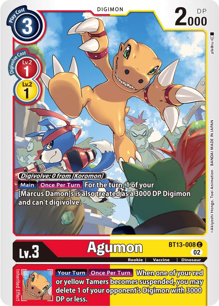 Agumon BT13-008 C (Versus Royal Knights) 