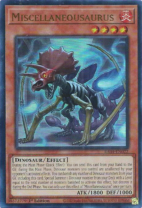 Miscellaneousaurus UR RA04-EN022 (Quarter Century Stampede)  - 1st Edition