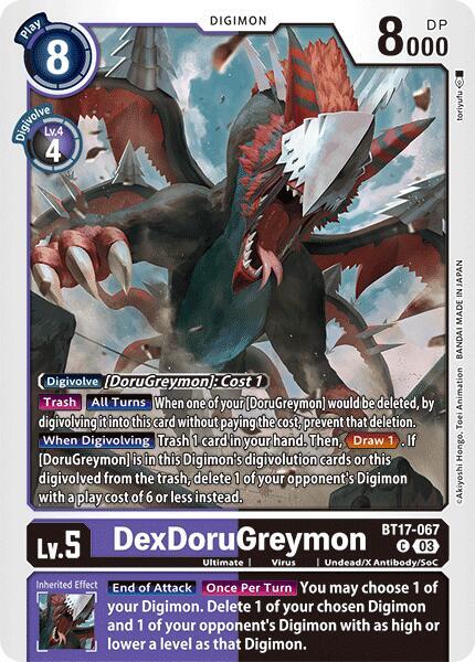 DexDoruGreymon BT17-067 C (Secret Crisis) 