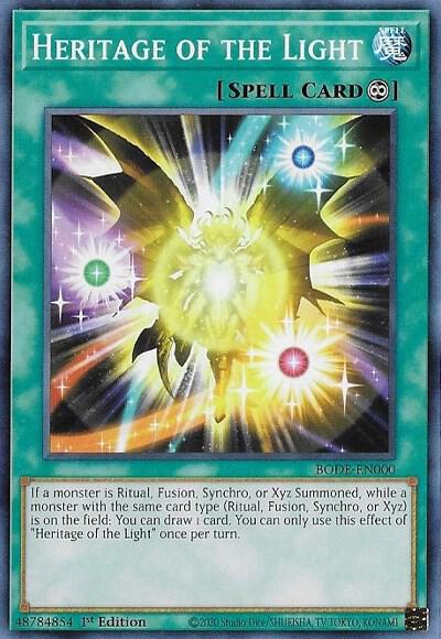 Heritage of the Light BODE-EN000 (Burst of Destiny)  - 1st Edition