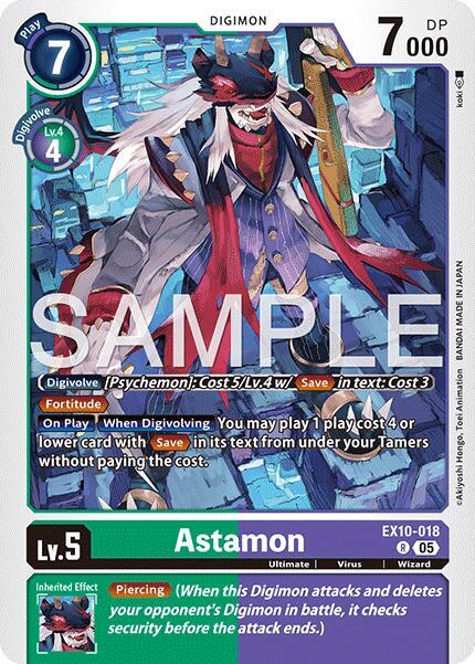 Astamon EX10-018 R (Sinister Order)  - Foil