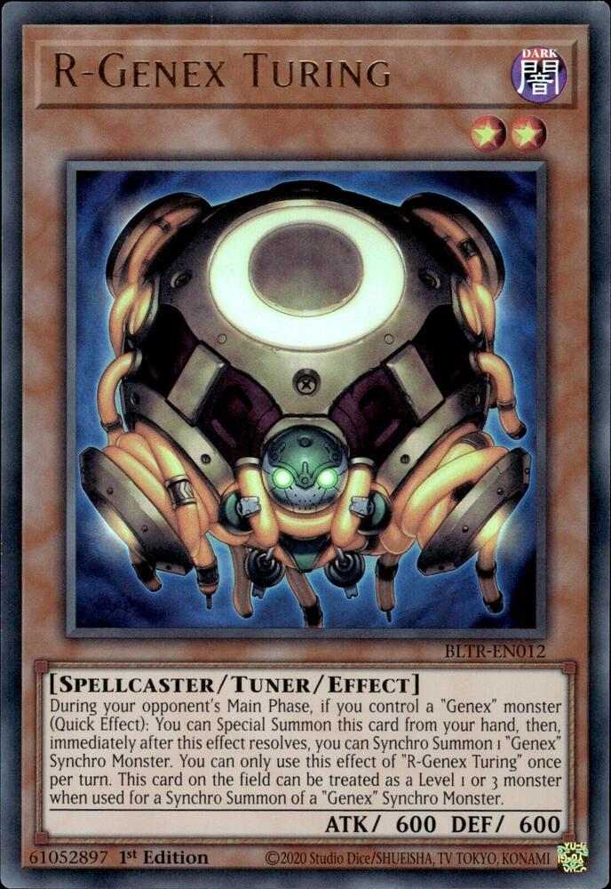 R-Genex Turing BLTR-EN012 (Battles of Legend: Terminal Revenge)  - 1st Edition