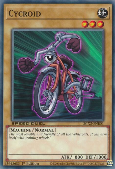 Cycroid SGX2-ENB01 (Speed Duel GX: Midterm Paradox)  - 1st Edition