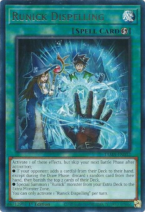 Runick Dispelling TAMA-EN032 (Tactical Masters)  - 1st Edition