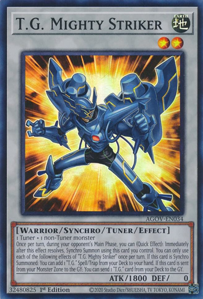 T.G. Mighty Striker AGOV-EN034 (Age of Overlord)  - 1st Edition