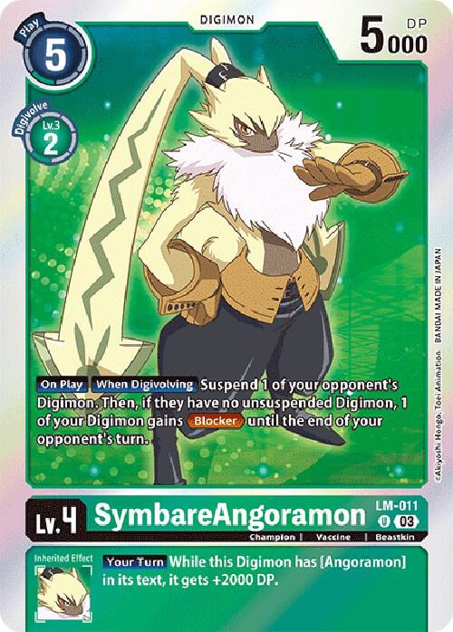 SymbareAngoramon English Exclusive LM-011 U (Exceed Apocalypse)  - Foil