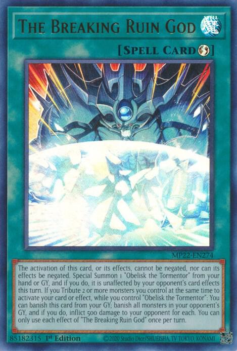 The Breaking Ruin God MP22-EN274 (2022 Tin of the Pharaoh's Gods)  - 1st Edition