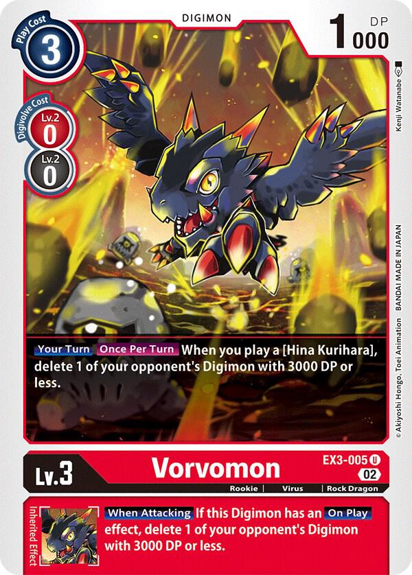 Vorvomon EX3-005 U (Draconic Roar) 