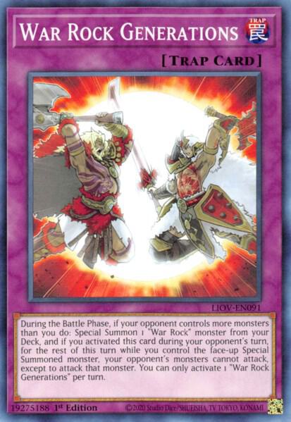 War Rock Generations LIOV-EN091 (Lightning Overdrive)  - 1st Edition