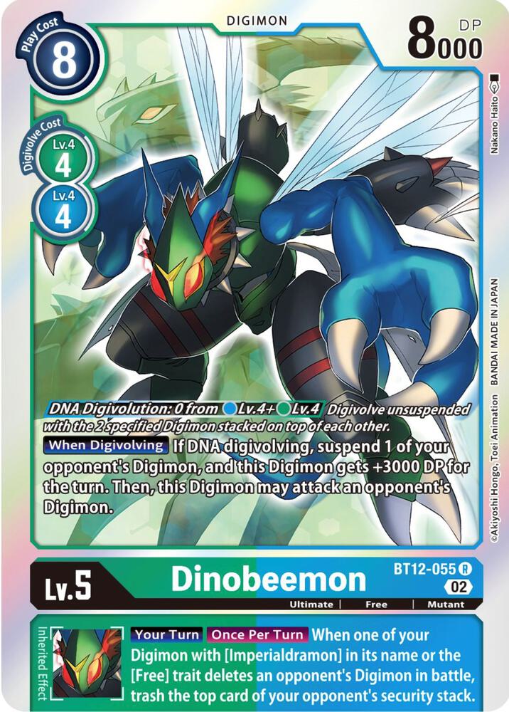Dinobeemon BT12-055 R (Across Time)  - Foil