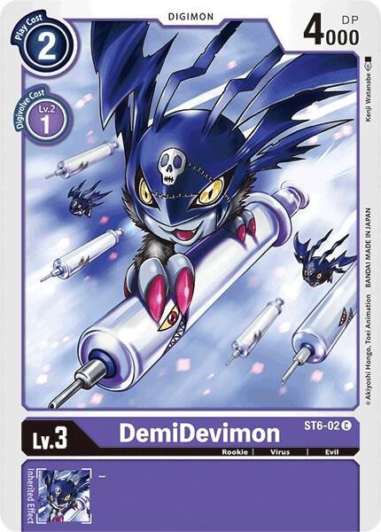 DemiDevimon ST6-02 C (Starter Deck 06: Venomous Violet) 