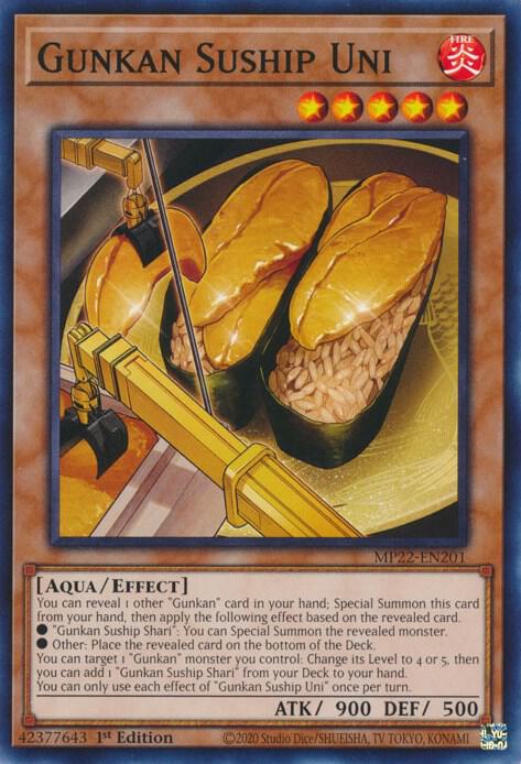 Gunkan Suship Uni MP22-EN201 (2022 Tin of the Pharaoh's Gods)  - 1st Edition