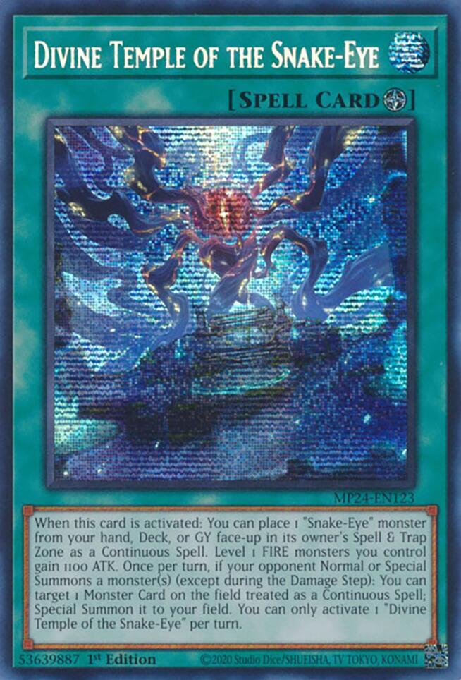 Divine Temple of the Snake Eye MP24-EN123 (25th Anniversary Tin: Dueling Mirrors)  - 1st Edition