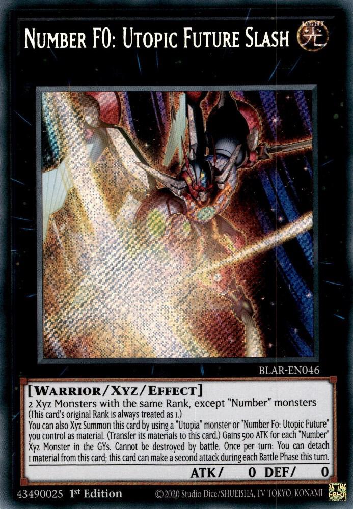 Number F0: Utopic Future Slash BLAR-EN046 (Battles of Legend: Armageddon)  - 1st Edition