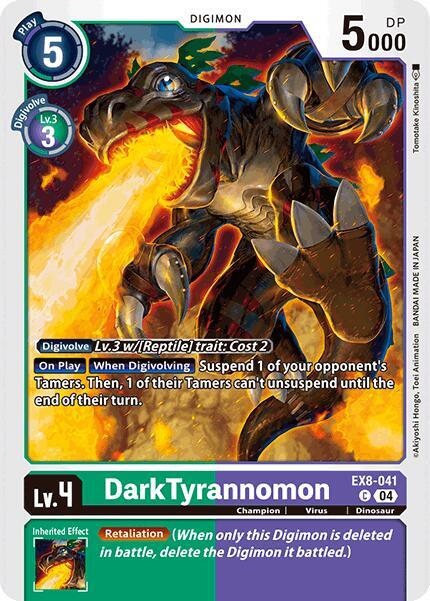 DarkTyrannomon EX8-041 C (Chain of Liberation) 