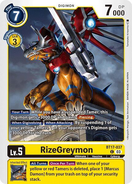 RizeGreymon BT17-037 C (Secret Crisis) 