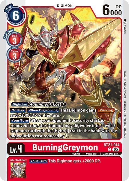 BurningGreymon BT21-014 C (World Convergence) 