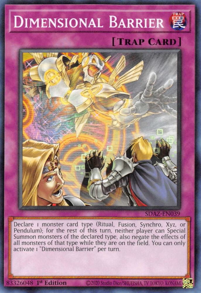 Dimensional Barrier SDAZ-EN039 (Structure Deck: Albaz Strike)  - 1st Edition