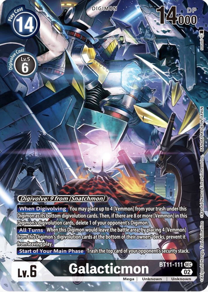 Galacticmon Alternate Art BT11-111 SEC (Dimensional Phase)  - Foil