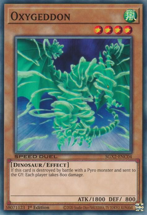 Oxygeddon SGX2-ENC04 (Speed Duel GX: Midterm Paradox)  - 1st Edition