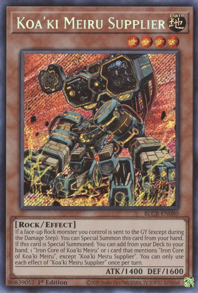 Koa'ki Meiru Supplier BLCR-EN080 (Battles of Legend: Crystal Revenge)  - 1st Edition