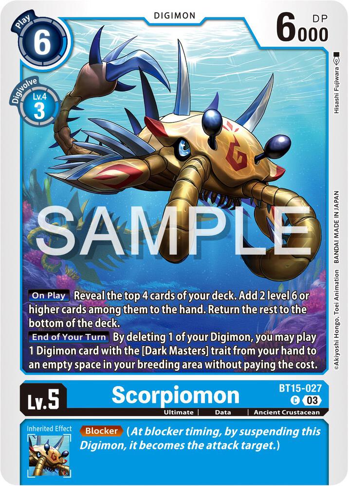 Scorpiomon BT15-027 C (Exceed Apocalypse) 