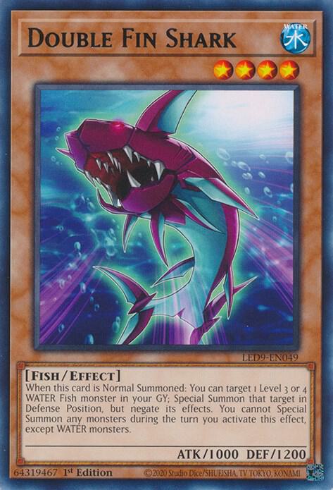 Double Fin Shark LED9-EN049 (Legendary Duelists: Duels From the Deep)  - 1st Edition