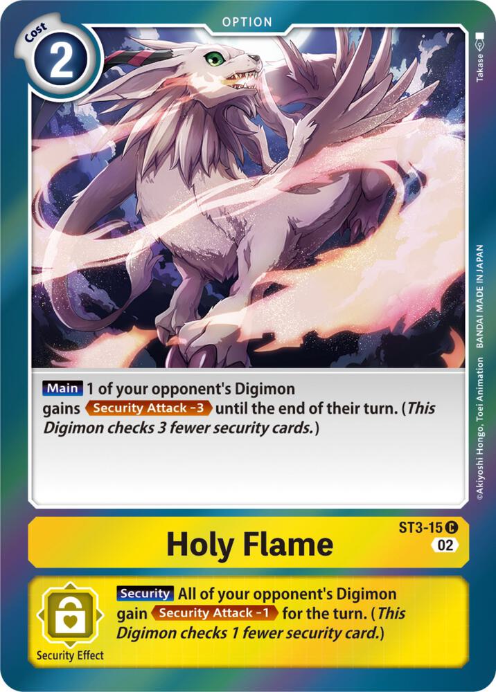 Holy Flame Resurgence Booster Reprint ST3-015 C (Resurgence Booster)  - Foil