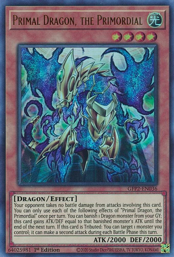 Primal Dragon the Primordial GFP2-EN036 (Ghosts From the Past: The 2nd Haunting)  - 1st Edition