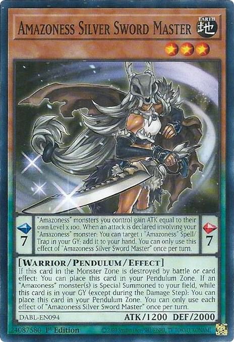 Amazoness Silver Sword Master DABL-EN094 (Darkwing Blast)  - 1st Edition