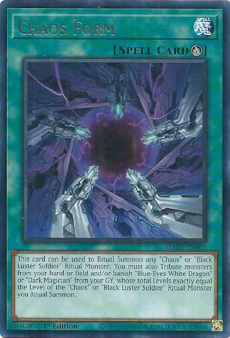 Chaos Form MAZE-EN061 (Maze of Memories)  - 1st Edition