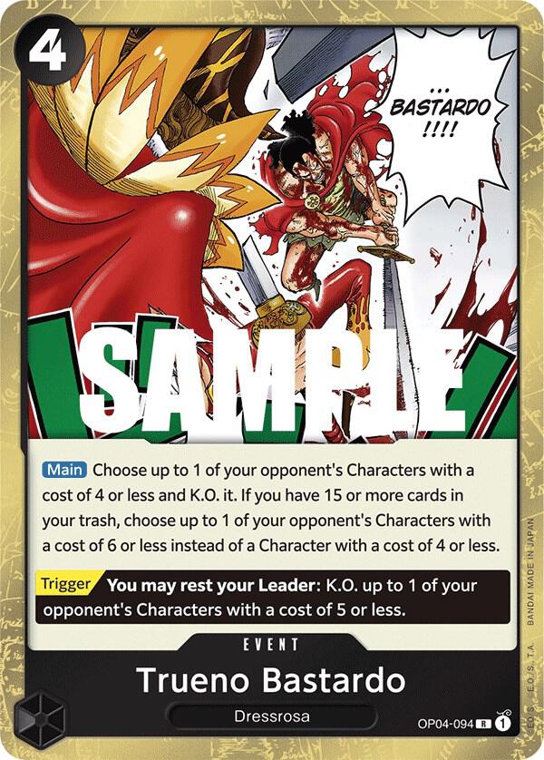 Trueno Bastardo OP04-094 (Kingdoms of Intrigue)  - Foil