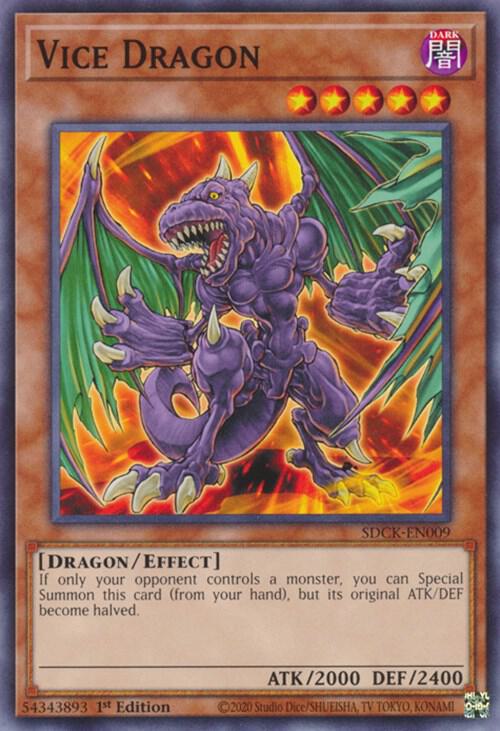 Vice Dragon SDCK-EN009 (Structure Deck: The Crimson King)  - 1st Edition