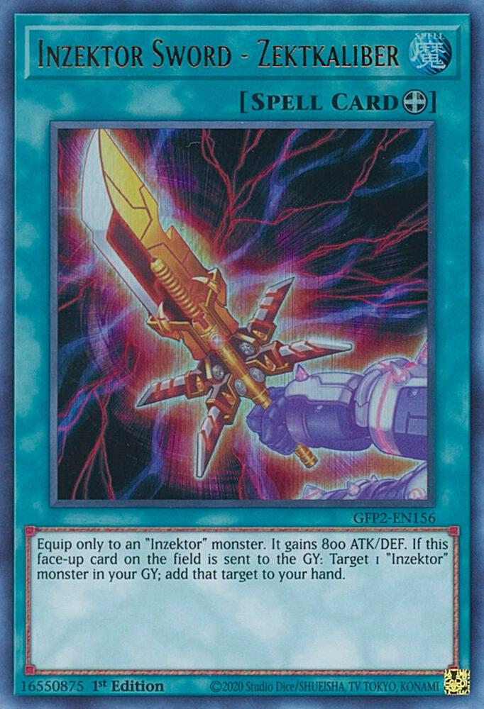 Inzektor Sword - Zektkaliber GFP2-EN156 (Ghosts From the Past: The 2nd Haunting)  - 1st Edition