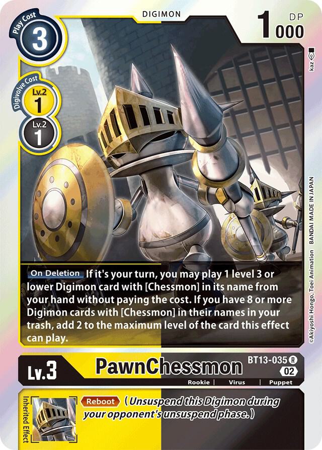 PawnChessmon BT13 035 BT13-035 R (Versus Royal Knights)  - Foil
