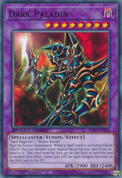 Dark Paladin SBC1-ENA20 (Speed Duel: Streets of Battle City)  - 1st Edition