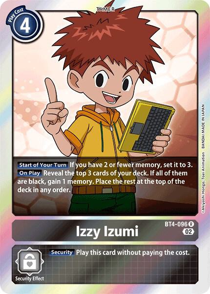 Izzy Izumi Resurgence Booster Reprint BT4-096 R (Resurgence Booster)  - Foil
