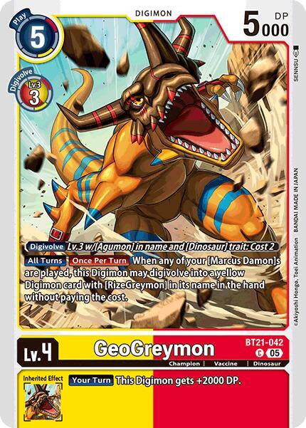 GeoGreymon BT21-042 C (World Convergence) 