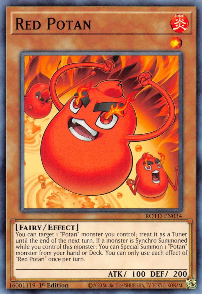 Red Potan ROTD-EN034 (Rise of the Duelist)  - 1st Edition