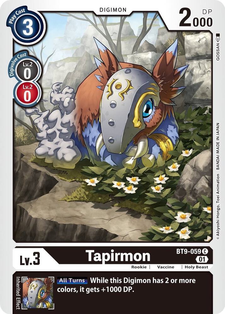 Tapirmon BT9-059 C (X Record) 