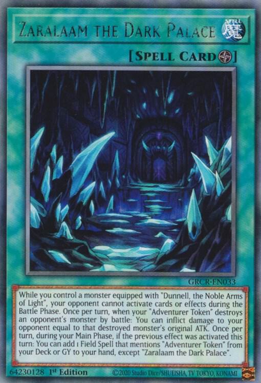Zaralaam the Dark Palace GRCR-EN033 (The Grand Creators)  - 1st Edition