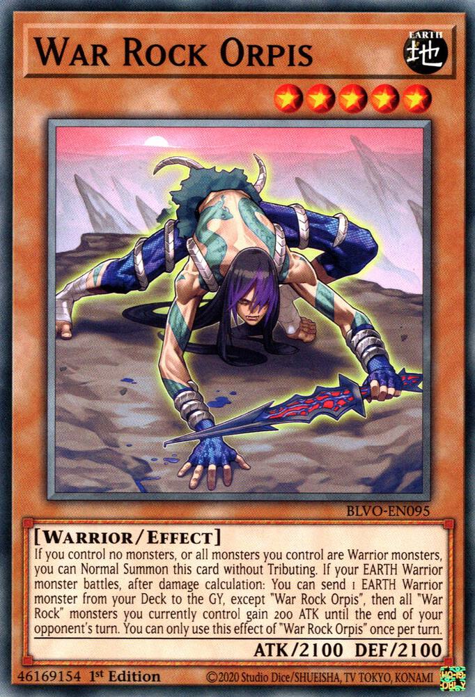War Rock Orpis BLVO-EN095 (Blazing Vortex)  - 1st Edition